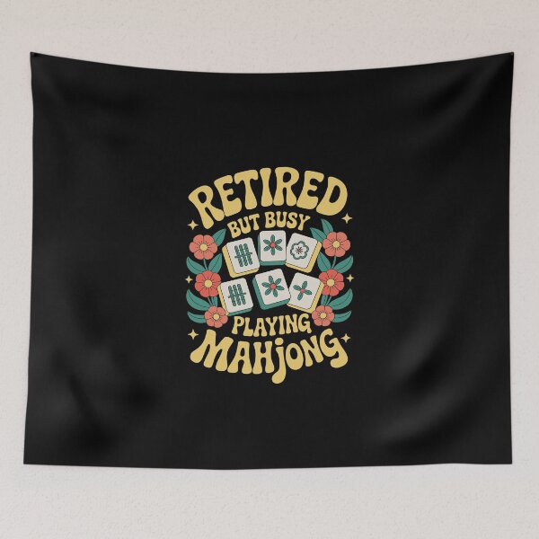 Item preview, RETIRED BUT BUSY PLAYING MAHJONG designed and sold by jkrphoto.