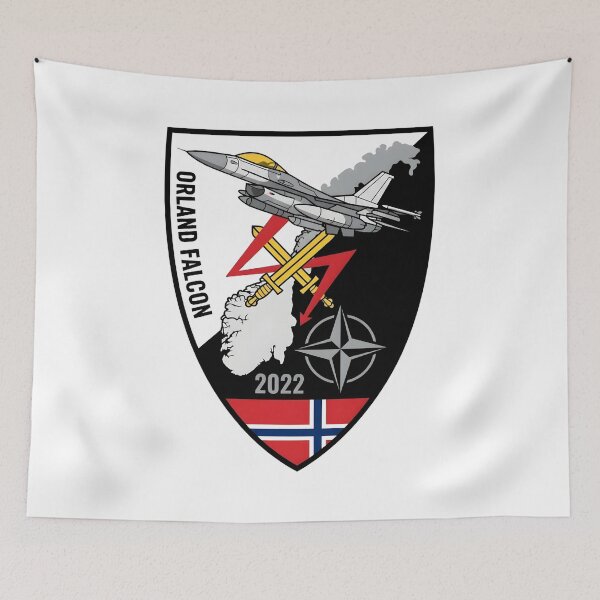 Item preview, RNoAF F-16 Orland Falcon 2022 Farewell Patch designed and sold by CharlieDesings.
