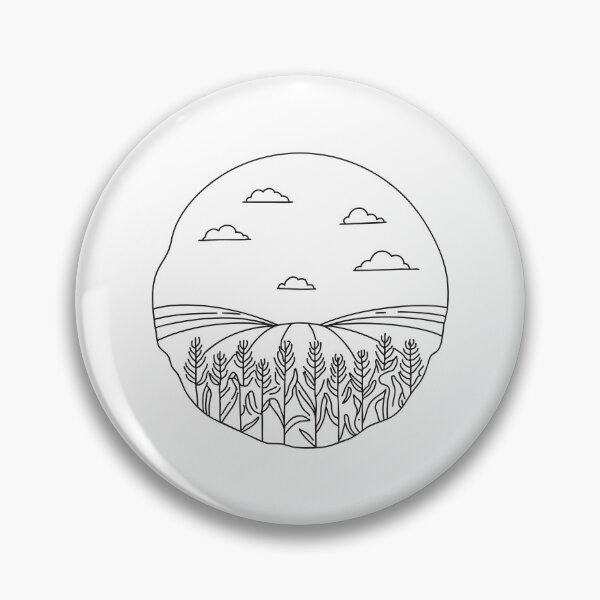 Artikelvorschau, Ein weites Maisfeld unter klarem Himmel in einer Kritzelei entworfen und verkauft von rasagamastore.