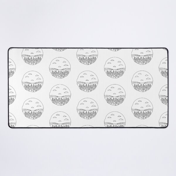 Item preview, A vast cornfield under a clear sky in doodle sketch designed and sold by rasagamastore.