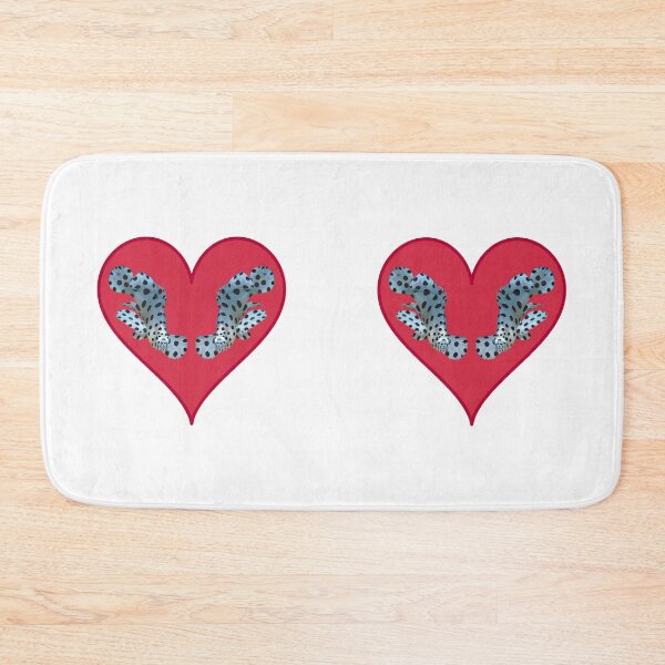 Item preview, Mirrored Panther Grouper Heart * Graphic Nature Illustration |  designed and sold by Photo & Design Ute Niemann.