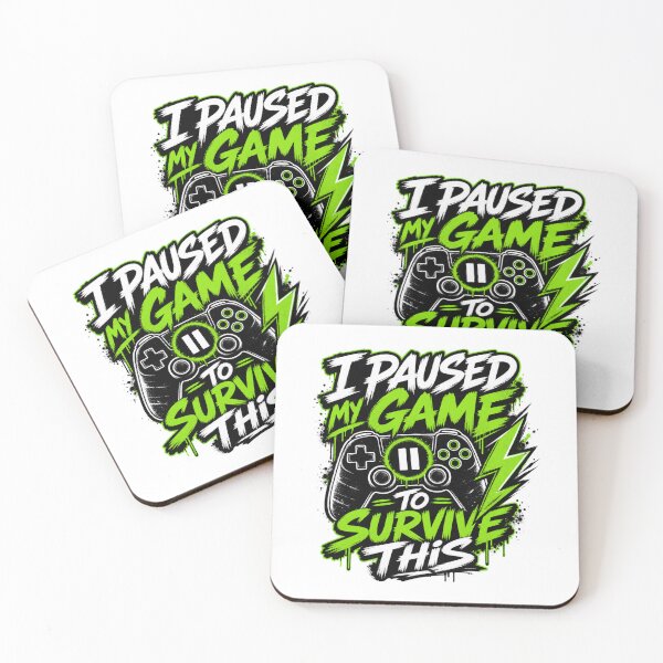 Item preview, Paused My Game Graffiti Gamer T-Shirt designed and sold by Simon-art-land.