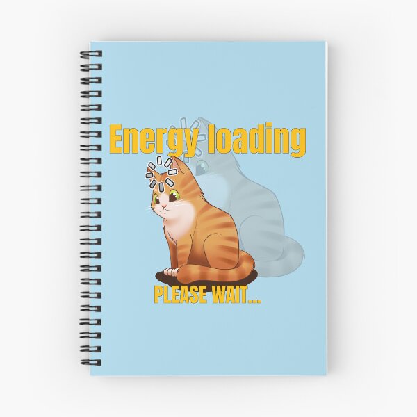 Item preview, Cat Energy loading, please wait designed and sold by PoddighiArt.