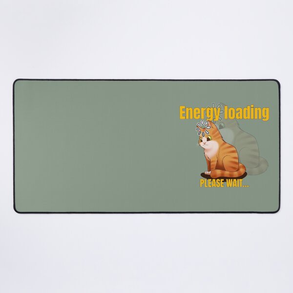 Item preview, Cat Energy loading, please wait designed and sold by PoddighiArt.