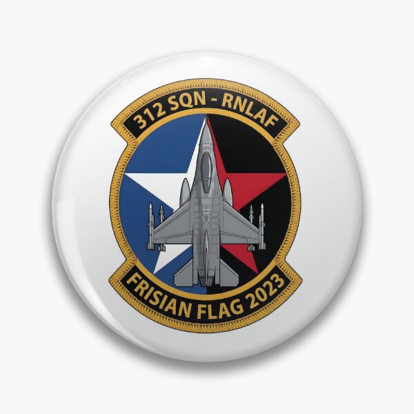 Item preview, 312 SQN RNLAF Frisian Flag 2023 Patch designed and sold by CharlieDesings.