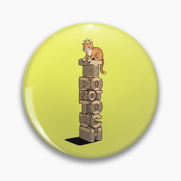 Item preview, Royal Ginger Cat Do Not Touch Scratching Post Sassy Tabby Pet Humor Pop Art designed and sold by Rare By Hero.
