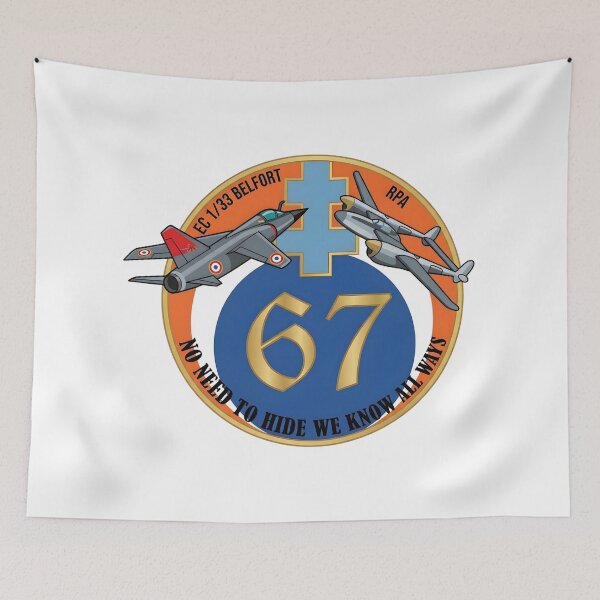 Item preview, French Air Force EC 1/33 Belfort Reconnaissance Squadron Patch designed and sold by CharlieDesings.