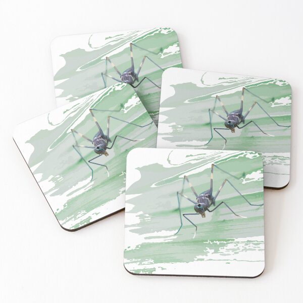 Item preview, stilt-legged fly on green turmeric leaf. designed and sold by MiMee4451.