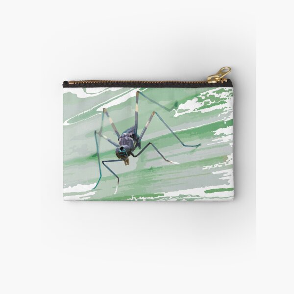 Item preview, stilt-legged fly on green turmeric leaf. designed and sold by MiMee4451.