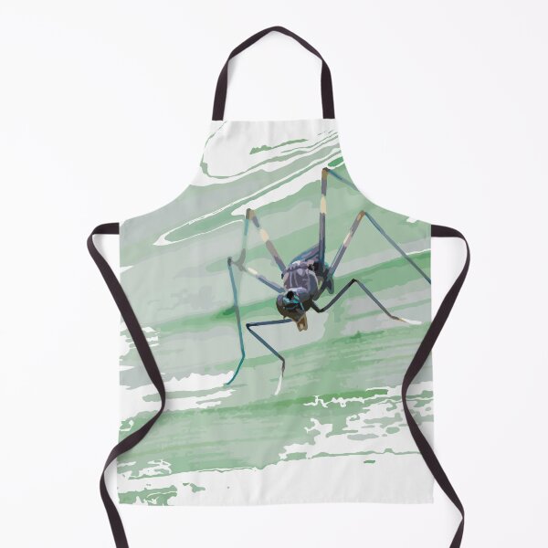 Item preview, stilt-legged fly on green turmeric leaf. designed and sold by MiMee4451.