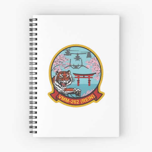 Item preview, USMC VMM-262 Reinforced Flying Tigers Gold Border Patch designed and sold by CharlieDesings.