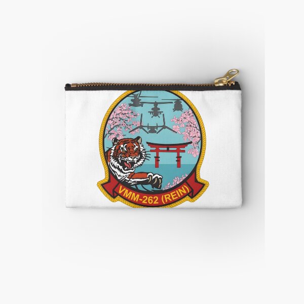 Item preview, USMC VMM-262 Reinforced Flying Tigers Gold Border Patch designed and sold by CharlieDesings.