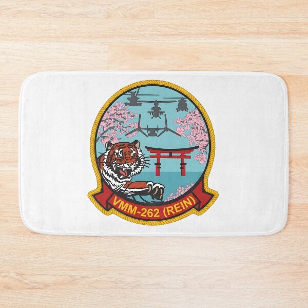 Item preview, USMC VMM-262 Reinforced Flying Tigers Gold Border Patch designed and sold by CharlieDesings.