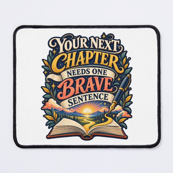 Item preview, Your Next Chapter Needs One Brave Sentence designed and sold by Mosslume Studio.