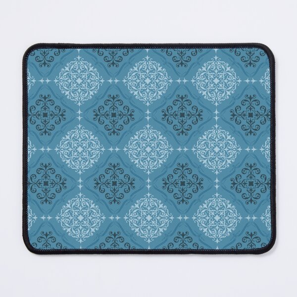 Item preview, Blue Damask Seamless Pattern with Vintage Ornamental Flourishes designed and sold by PowerAntShop.