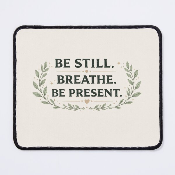Item preview, Be Still Breathe Be Present – Mindfulness Meditation designed and sold by Chirayu1111.