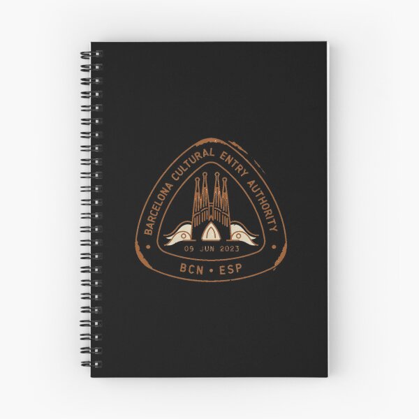 Item preview, Barcelona Mid‑Century Passport Stamp Retro Travel Sticker designed and sold by stickercuffs.