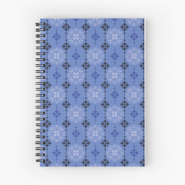 Item preview, Blue Damask Seamless Pattern with Vertical Floral Motifs designed and sold by PowerAntShop.