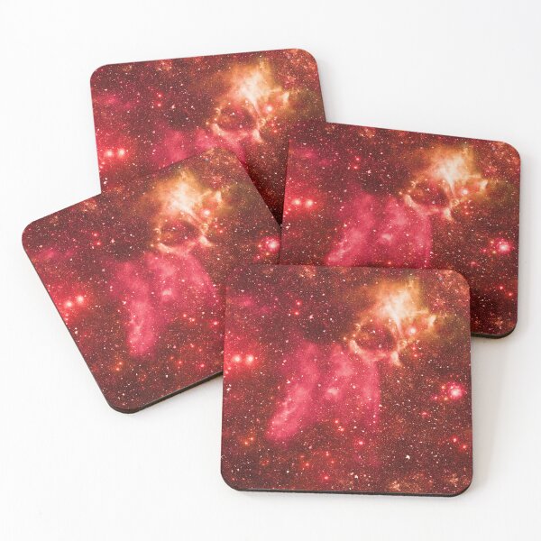 Item preview, Infinite Cosmic Horizon – Deep Space Star Cluster Art | Red designed and sold by Frohyou.