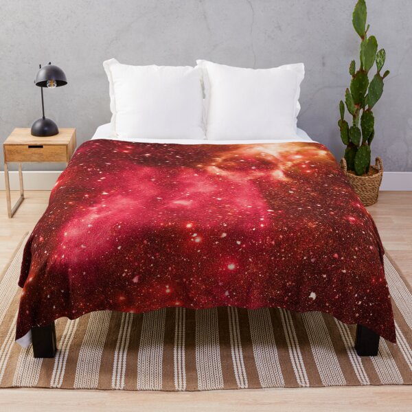 Item preview, Infinite Cosmic Horizon – Deep Space Star Cluster Art | Red designed and sold by Frohyou.