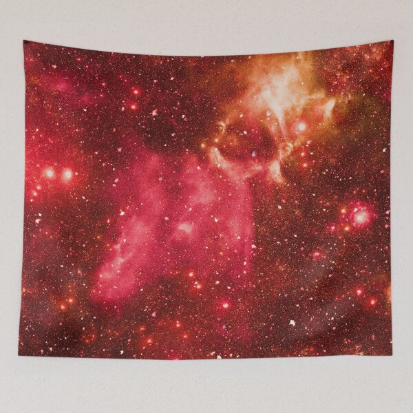 Item preview, Infinite Cosmic Horizon – Deep Space Star Cluster Art | Red designed and sold by Frohyou.