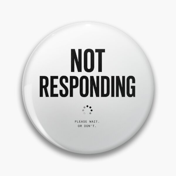Item preview, Not Responding - Introvert Humor | Social Battery Minimalist Design designed and sold by notokstudio.