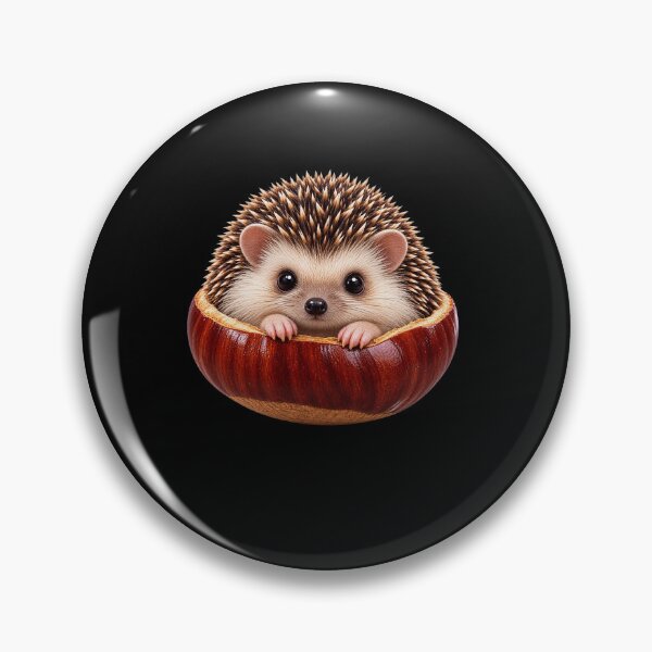 Item preview, Hedgehog Nestled in a Chestnut designed and sold by elderberry.