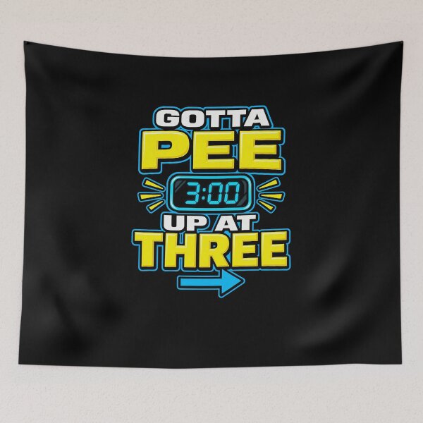 Item preview, Funny Gotta Pee At Three AM Bathroom Humor Art designed and sold by elderberry.