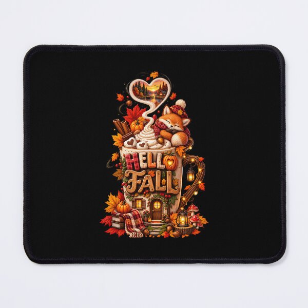 Item preview, Hello Fall Fox Coffee Cups Cozy Chunky Knit Sweater Vibe Sticker designed and sold by KingP1.