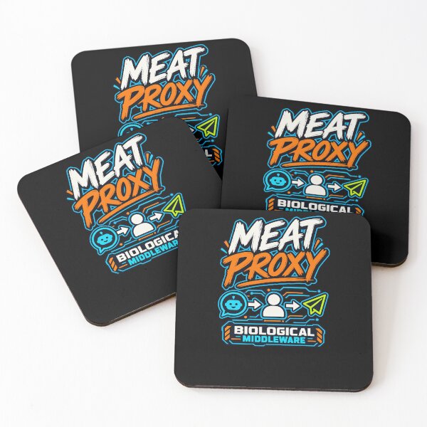 Item preview, Funny Meat Proxy Human AI Relay Art designed and sold by elderberry.