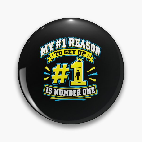 Item preview, Number One Reason to Get Up Bathroom Joke designed and sold by elderberry.