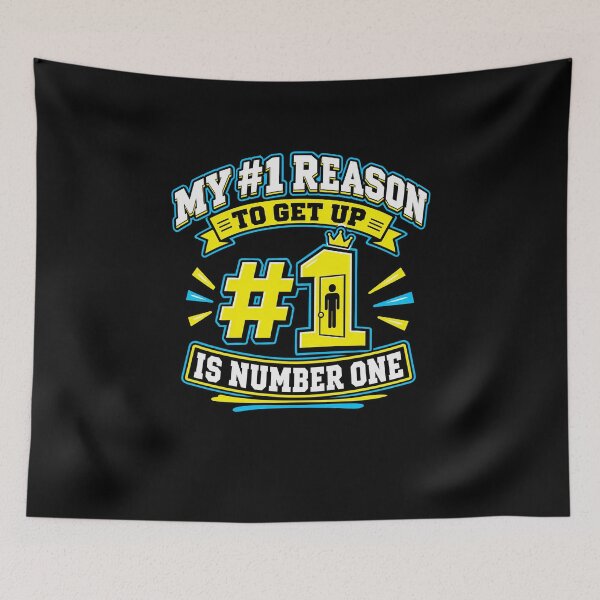 Item preview, Number One Reason to Get Up Bathroom Joke designed and sold by elderberry.