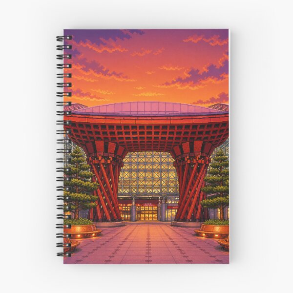Item preview, Kanazawa Station Sunset Pixel Art designed and sold by sabusabu78.