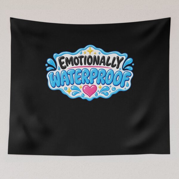 Item preview, Funny Emotionally Waterproof Makeup Humor Art designed and sold by elderberry.