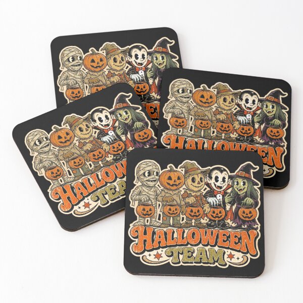 Item preview, Retro Halloween Team Spooky Cute Cartoon Monster Squad designed and sold by LOL-N-LIFESTYLE.