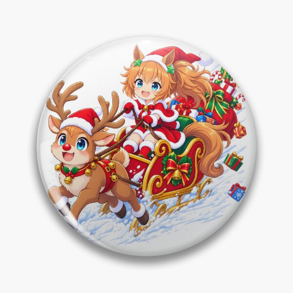 Item preview, Taiki Shuttle Uma Musume Christmas Reindeer Sleigh designed and sold by mildaclairmo.