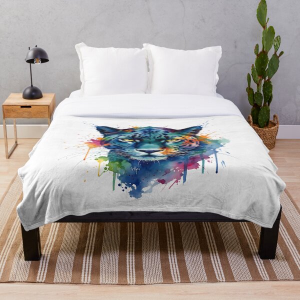 Aperçu de l'œuvre T-shirt essentiel panthère colorée créée et vendue par Knowvhere.
