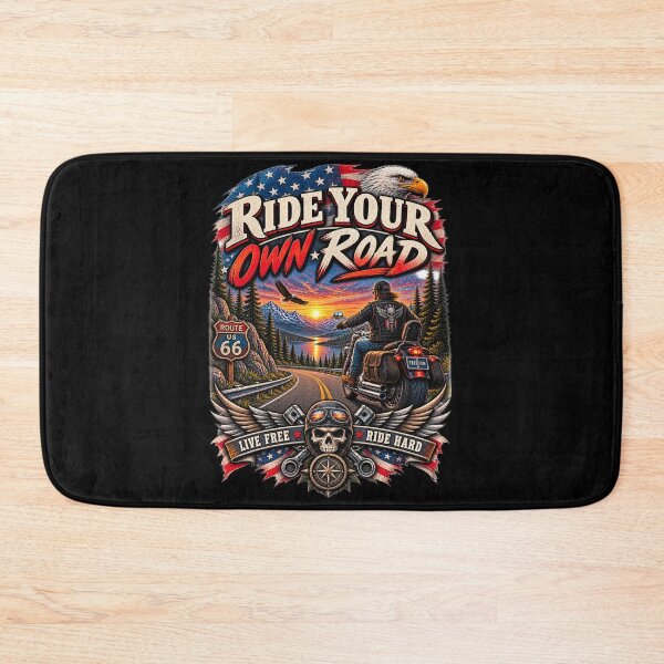 Item preview, Ride Your Own Road - Vintage Biker Americana Motorcycle T-Shirt designed and sold by DomKo10.