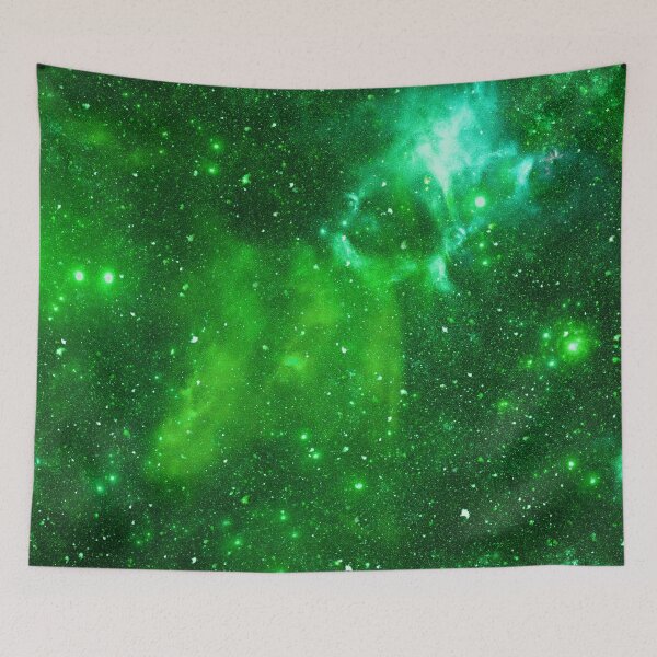 Item preview, Infinite Cosmic Horizon – Deep Space Star Cluster Art | Green designed and sold by Frohyou.