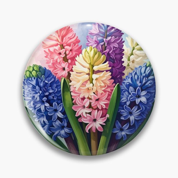 Item preview, Hyacinth flowers designed and sold by PrintLabStudio.