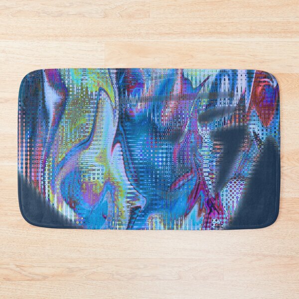 Item preview, Blue Glitch Art designed and sold by Swooncake Press.