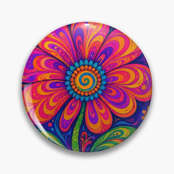 Item preview, Psychedelic flower designed and sold by Judith Murphy.