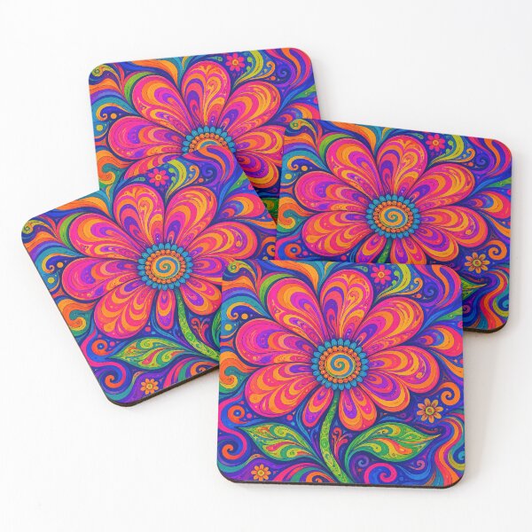 Item preview, Psychedelic flower designed and sold by Judith Murphy.