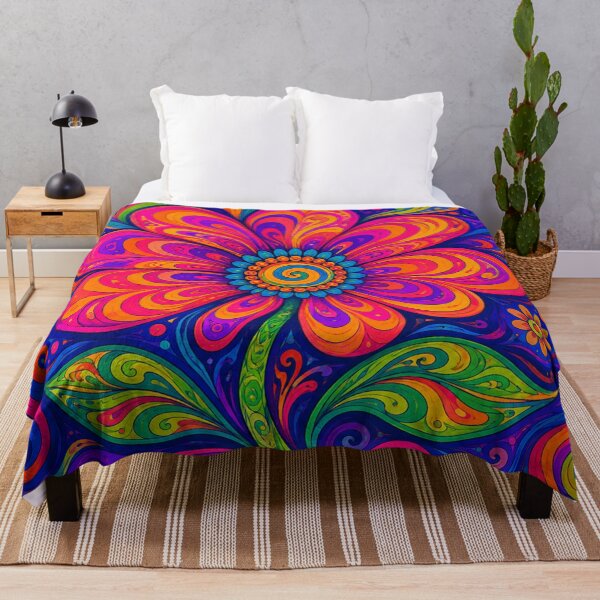 Item preview, Psychedelic flower designed and sold by Judith Murphy.