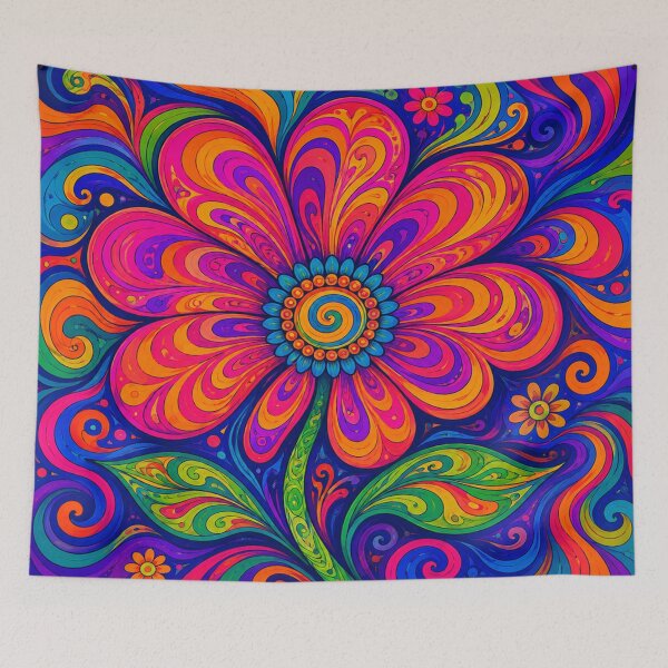 Item preview, Psychedelic flower designed and sold by Judith Murphy.