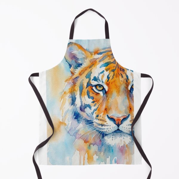 Item preview, Tiger Watercolor, Half Face designed and sold by caracatita75.