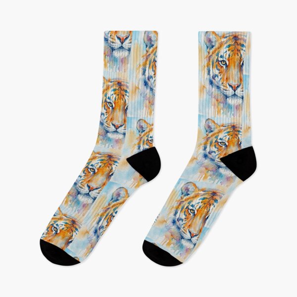 Item preview, Tiger Watercolor, Half Face designed and sold by caracatita75.