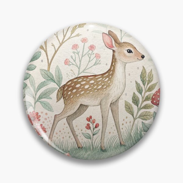 Item preview, Whimsical deer in forest  designed and sold by WhimsicalMotif.