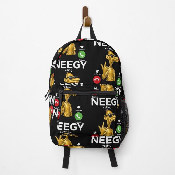 Item preview, Neegy Calling Funny Viral Meme Gold Character Brainrot Meme designed and sold by Mind-Drift.