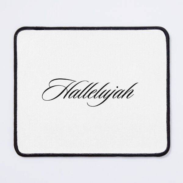 Item preview, Hallelujah Elegant Script Faith Typography designed and sold by LensDyn™.